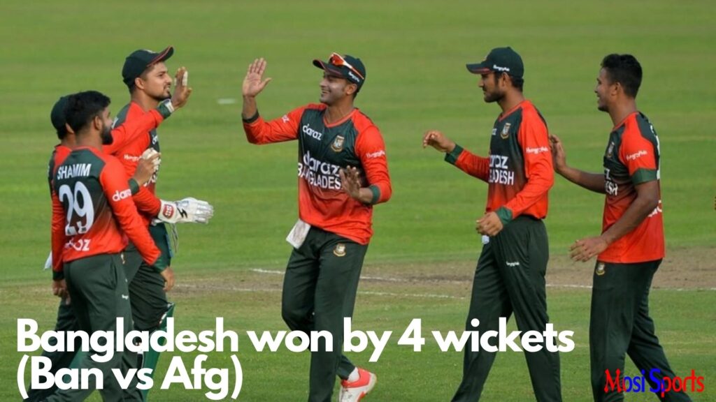 Bangladesh won by 4 wickets