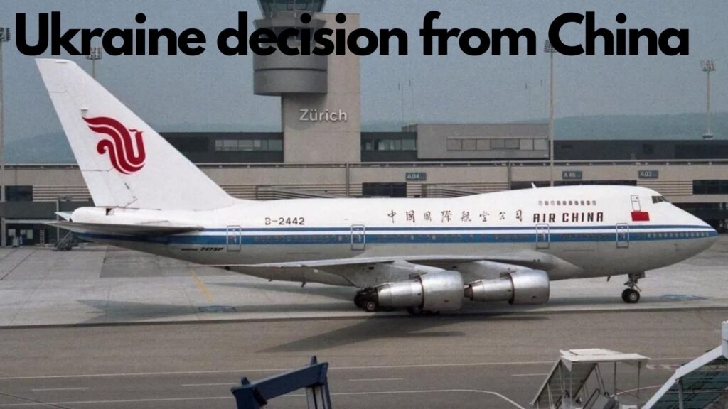 Ukraine decision from China: Evacuation flights to the country will be organized
