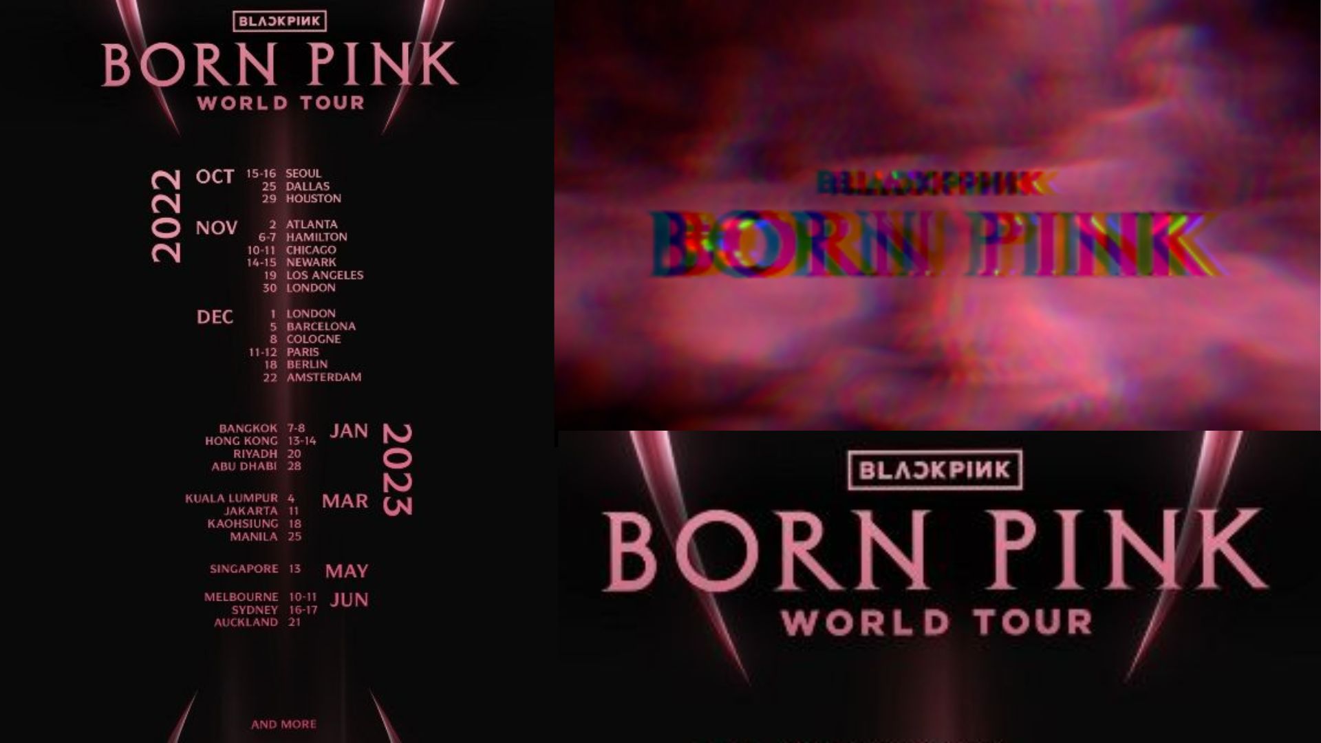 blackpink concert world tour schedule